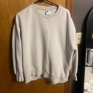 Nike Women's Off-White Crew Neck Sweater